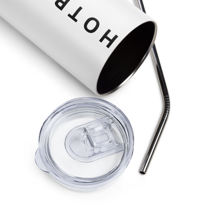 White Stainless Steel Tumbler